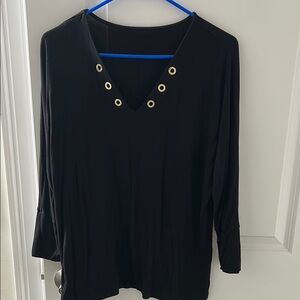 Calvin Klein dolman shirt with grommets